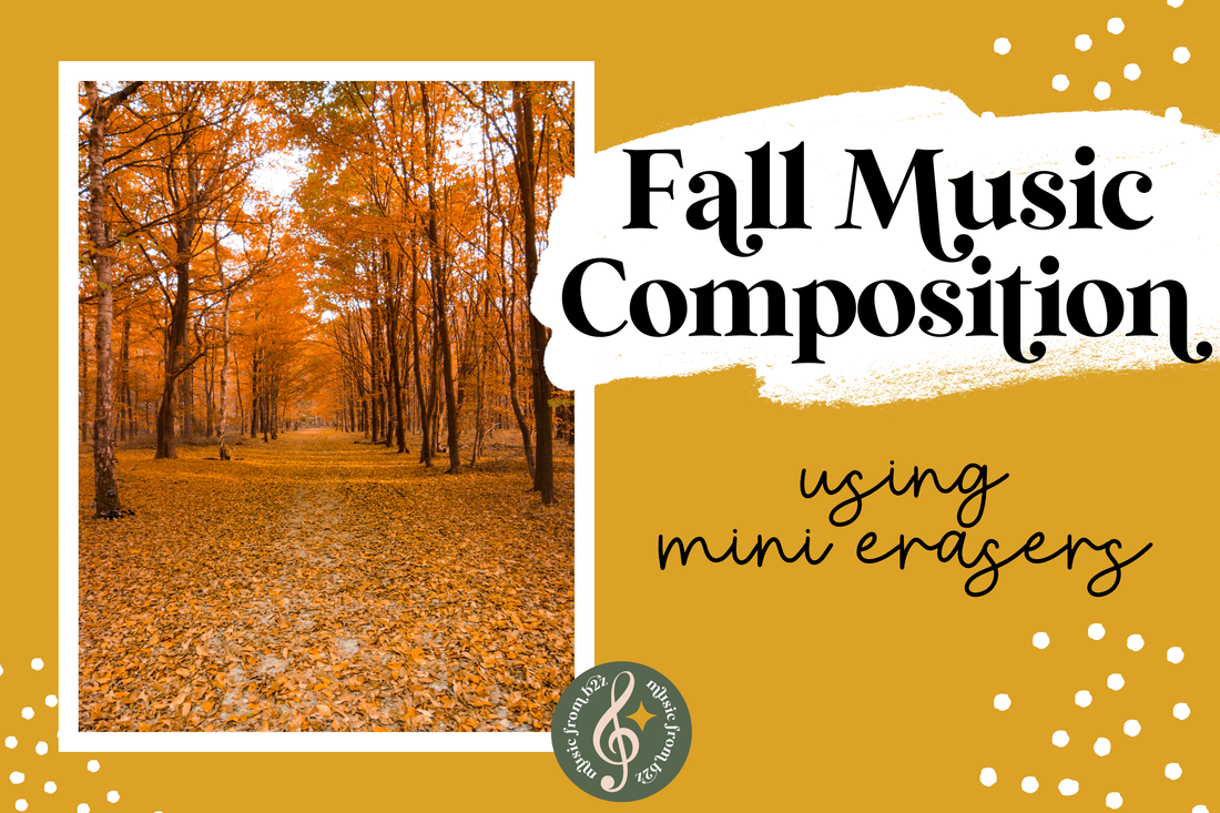 Fall Music Composition Using Mini Erasers