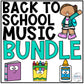 Back to School Music Activities BUNDLE - First Day of Music Lessons & Review