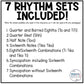 Back to School Rhythm Write the Room Game & Scavenger Hunt - Elementary Music