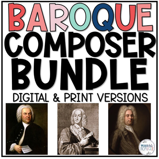 Baroque Composers Research Project | Bach Handel Vivaldi | Digital and Print Versions