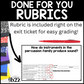 Percussion Family Exit Tickets & Rubrics Editable Elementary Music Assessment