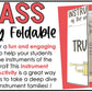 Brass Family Foldable Activity - Musical Instrument Families of the Orchestra Worksheet Lessons