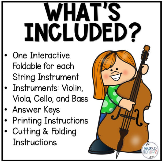 String Family Activity - Musical Instrument Families of the Orchestra