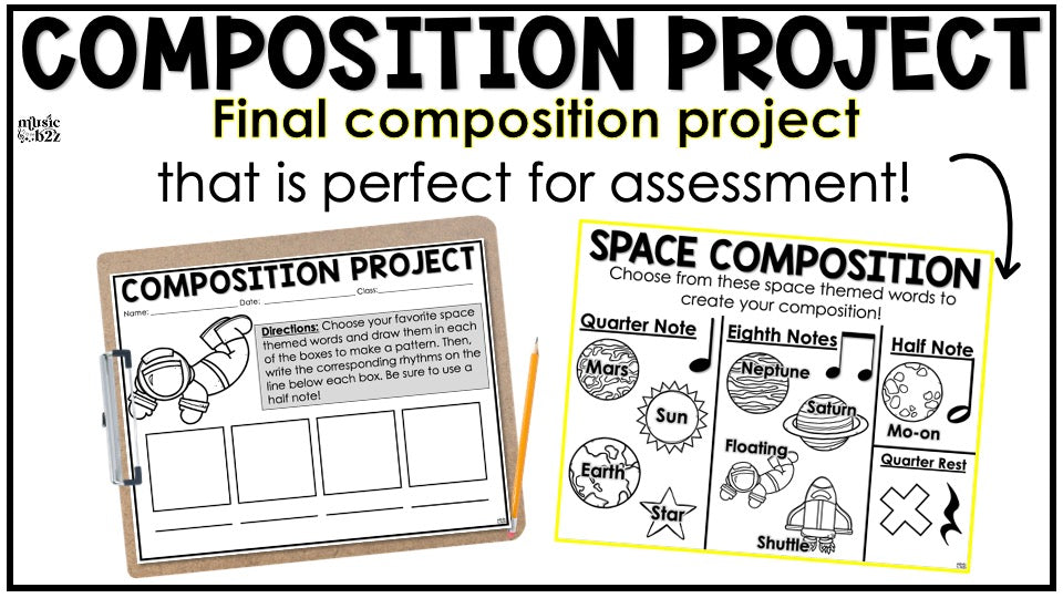 Half Note Unit Elementary Music Lesson Activity Composition Worksheets