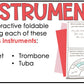 Brass Family Foldable Activity - Musical Instrument Families of the Orchestra Worksheet Lessons